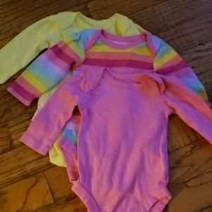 Bundles Preemie long-sleeved onesies.